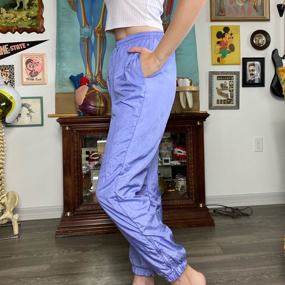 Lavender Windbreaker Pants